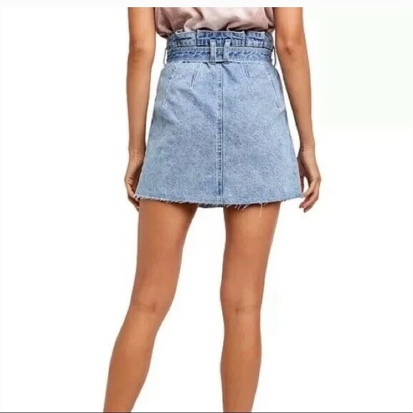 We the free East of Eden paper bags denim skirt. 24 - Picture 2 of 8